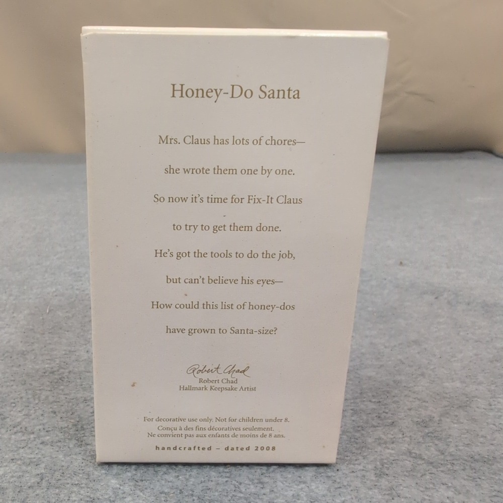 Hallmark Keepsake Honey Do‎ Santa Christmas Ornament 2008 Robert Chad - Picture 2 of 3